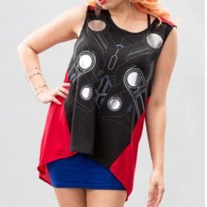 Marvel Thor Graphic Tank Top Chiffon Back XXL